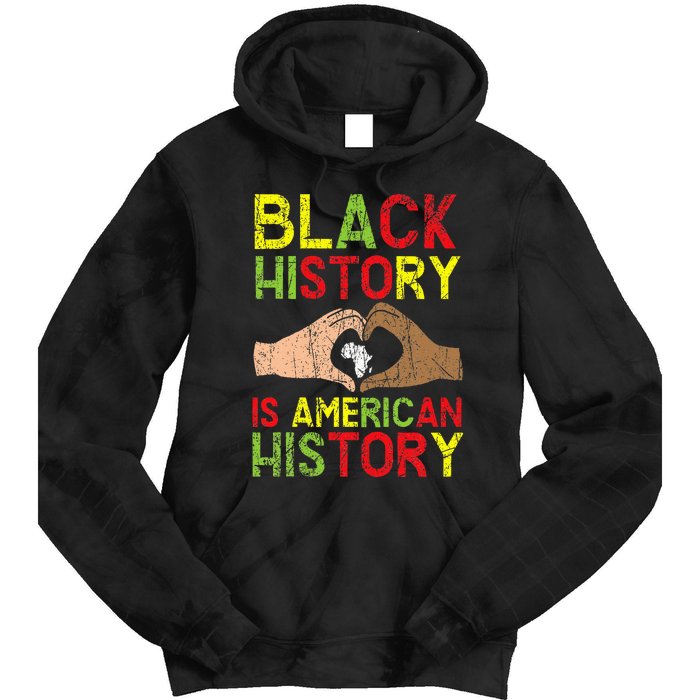 Black History Is American History African American Melanin Tie Dye Hoodie