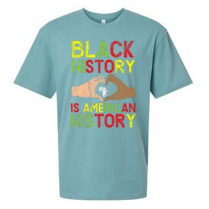 Black History Is American History African American Melanin Sueded Cloud Jersey T-Shirt