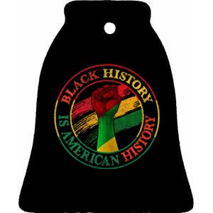 Black History Is American History African American Gifts Ceramic Bell Ornament