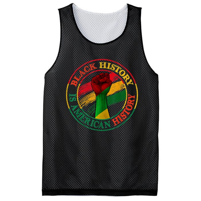 Black History Is American History African American Gifts Mesh Reversible Basketball Jersey Tank