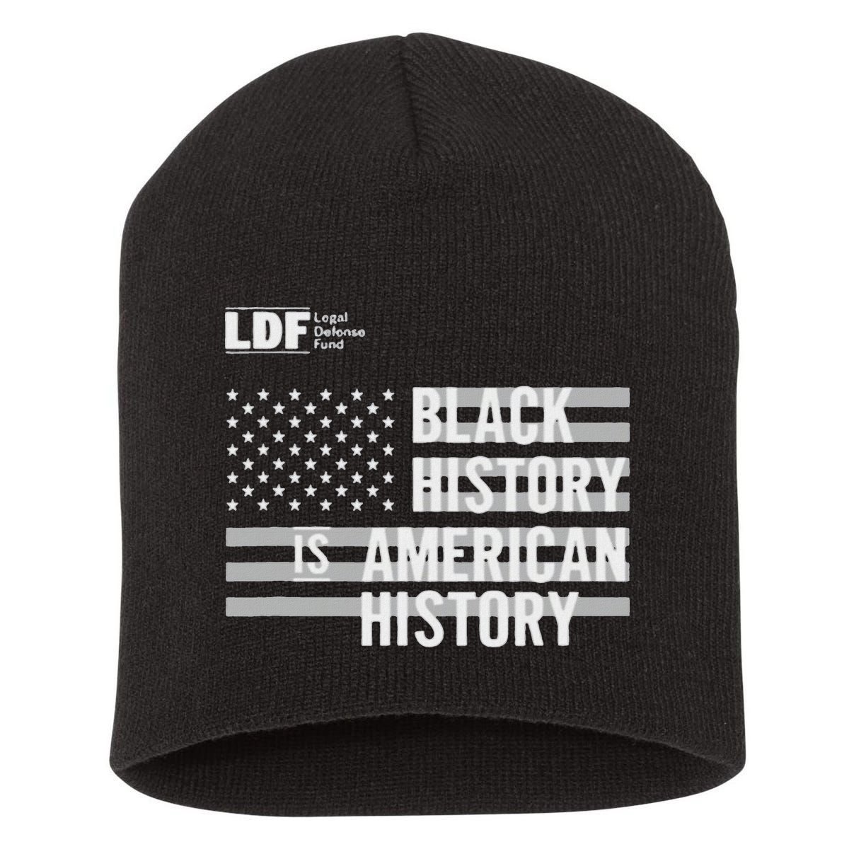 Black History Is American History Ldf Short Acrylic Beanie