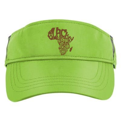 Black History Is World History , Afrocentric Adult Drive Performance Visor