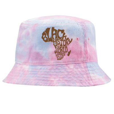 Black History Is World History , Afrocentric Tie-Dyed Bucket Hat