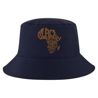 Black History Is World History , Afrocentric Cool Comfort Performance Bucket Hat