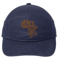 Black History Is World History , Afrocentric 7-Panel Snapback Hat