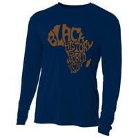 Black History Is World History , Afrocentric Cooling Performance Long Sleeve Crew