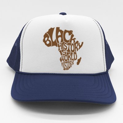 Black History Is World History , Afrocentric Trucker Hat