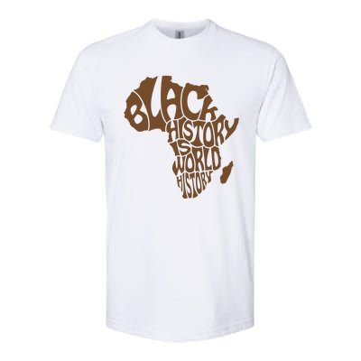 Black History Is World History , Afrocentric Softstyle CVC T-Shirt