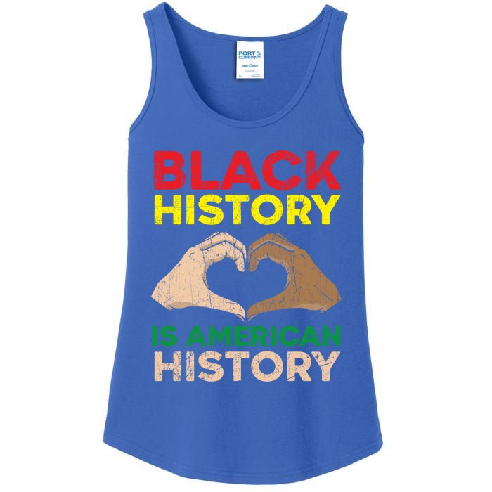 Black History Is American History African American Melanin Gift Ladies Essential Tank