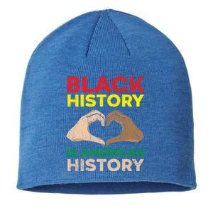 Black History Is American History African American Melanin Gift Sustainable Beanie