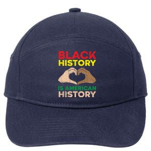 Black History Is American History African American Melanin Gift 7-Panel Snapback Hat