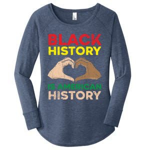 Black History Is American History African American Melanin Gift Women's Perfect Tri Tunic Long Sleeve Shirt