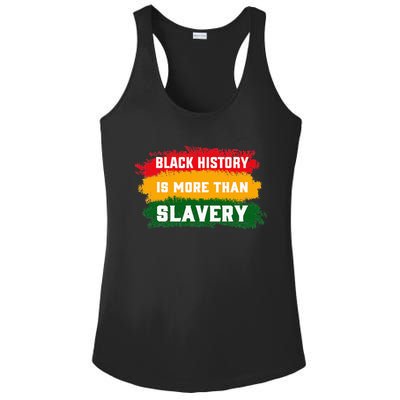 Black History Is More Than Slavery BHM African Ladies PosiCharge Competitor Racerback Tank