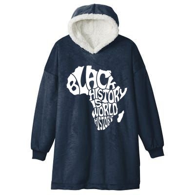 Black History Is World History Hooded Wearable Blanket