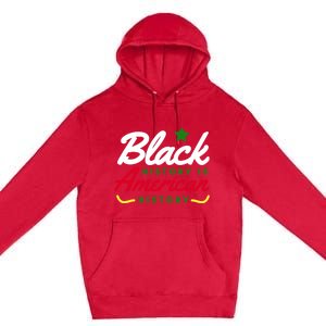 Black History Is American History Bhm Meaningful Gift Premium Pullover Hoodie