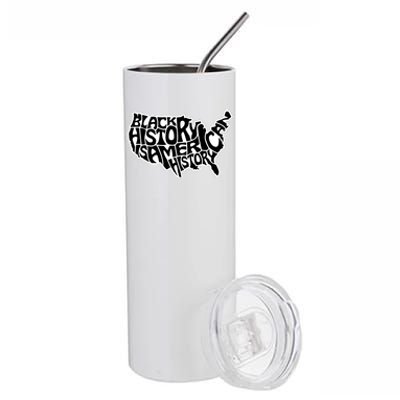 Black History Is American History Stainless Steel Tumbler