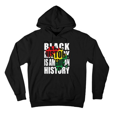 Black History Is American History Patriotic African American Hoodie