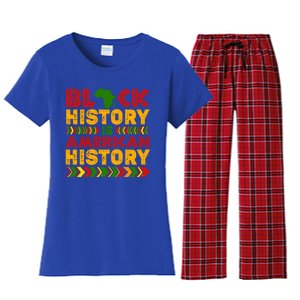 Black History Is American History Melanin Black History Gift Women's Flannel Pajama Set