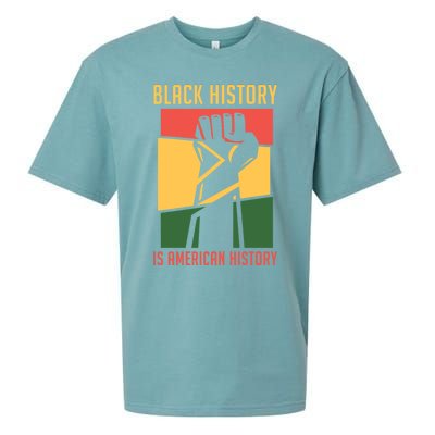 Black History Is American History Bhm Black History Month Gift Sueded Cloud Jersey T-Shirt