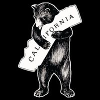 Bear Hug I Love California Artretro Vintage Cali Bear T-Shirt