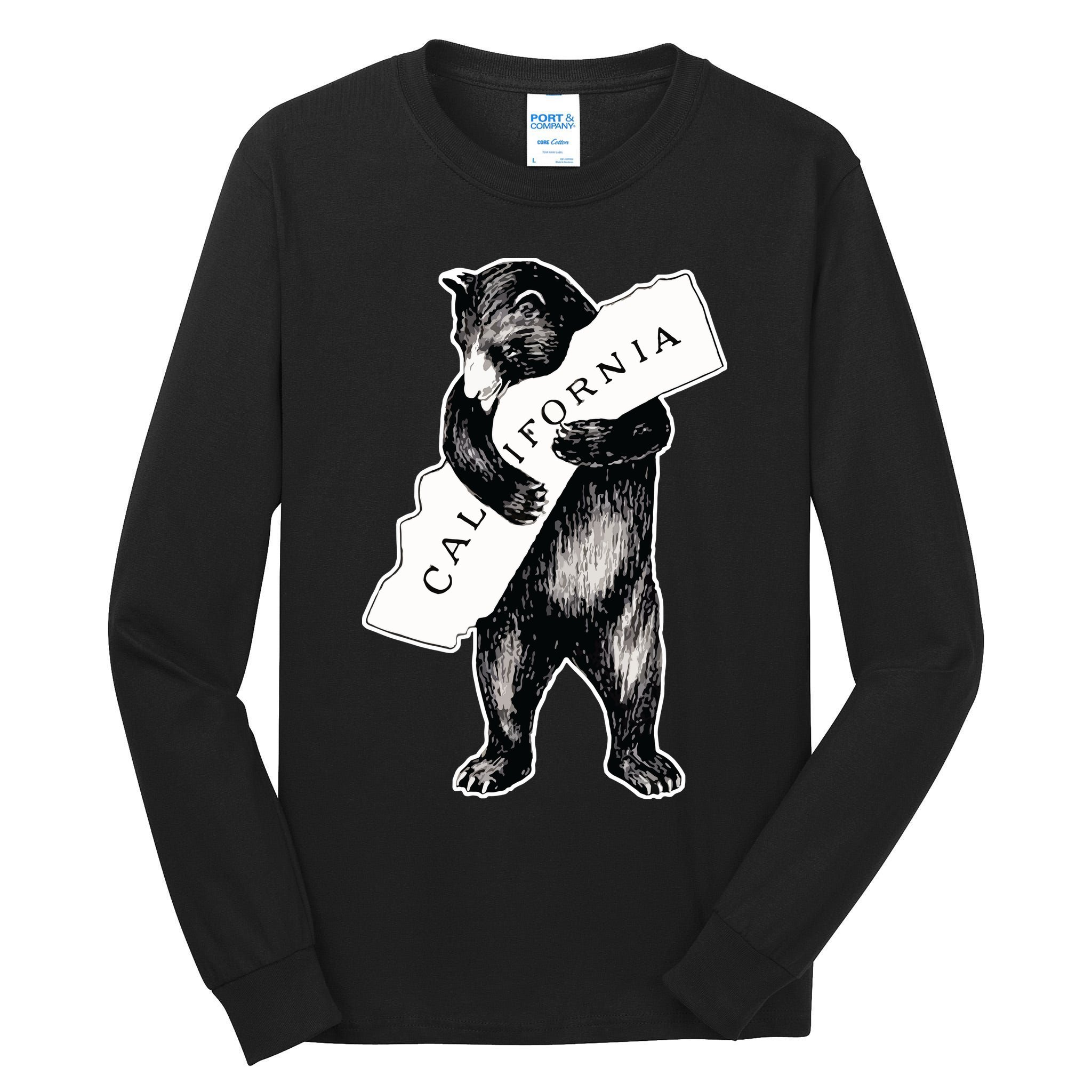 Bear Hug I Love California Artretro Vintage Cali Bear Tall Long Sleeve T-Shirt