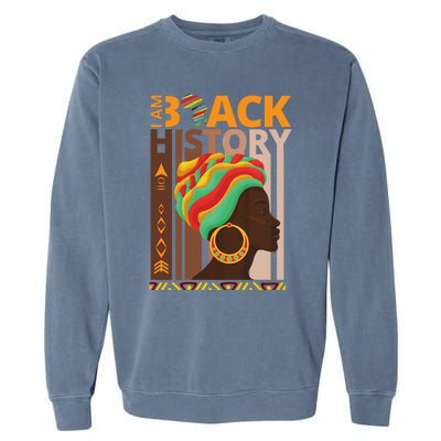 Black History Is American History Patriotic African American Cool Gift Garment-Dyed Sweatshirt