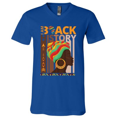 Black History Is American History Patriotic African American Cool Gift V-Neck T-Shirt