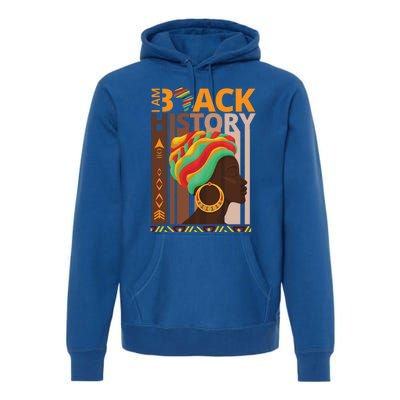 Black History Is American History Patriotic African American Cool Gift Premium Hoodie