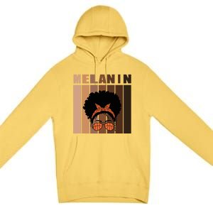 Black History Is American History For Basketball Black Cute Gift Premium Pullover Hoodie