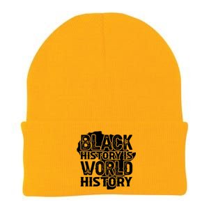 Black History Is World History For Black History Month Gift Knit Cap Winter Beanie