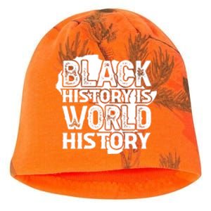 Black History Is World History For Black History Month Gift Kati - Camo Knit Beanie