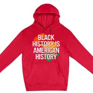 Black History Is American History Gift Pride African Month Great Gift Premium Pullover Hoodie