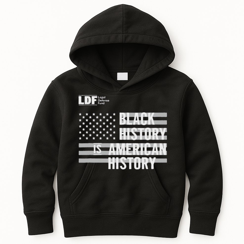 Black History Is American History Ldf Kids Hoodie