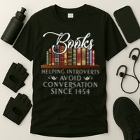 Books helping introverts avoid conversation T-Shirt