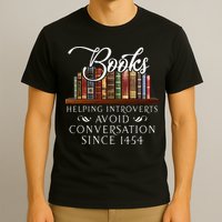 Books helping introverts avoid conversation T-Shirt