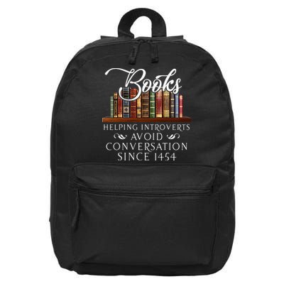 Books helping introverts avoid conversation 16 in Basic Backpack