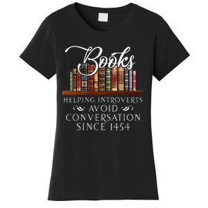 Books helping introverts avoid conversation Women's T-Shirt