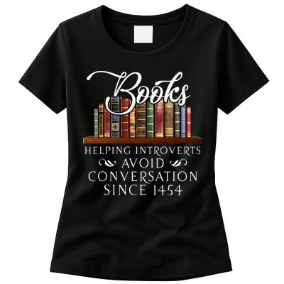 Books helping introverts avoid conversation Women's T-Shirt