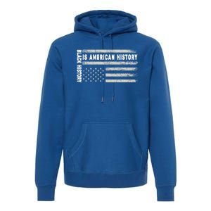 Black History Is American History Black History Month Gift Premium Hoodie