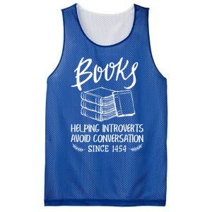 Books Help Introverts Funny Book Lover Quote For Bookworm Meaningful Gift Mesh Reversible Basketball Jersey Tank