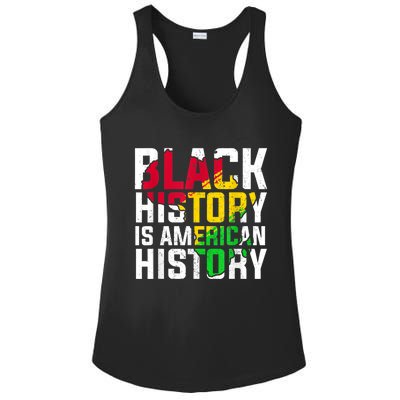 Black History Is American History Patriotic African American Meaningful Gift Ladies PosiCharge Competitor Racerback Tank