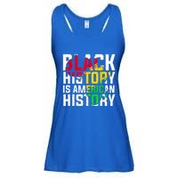 Black History Is American History Patriotic African American Meaningful Gift Ladies Essential Flowy Tank