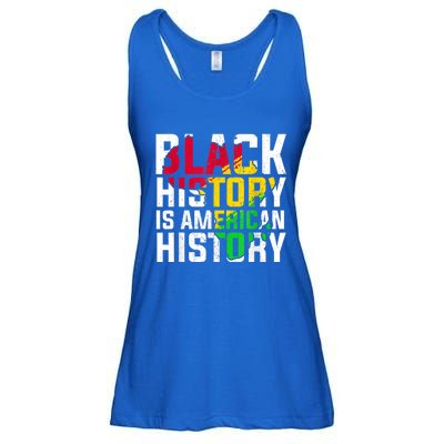 Black History Is American History Patriotic African American Meaningful Gift Ladies Essential Flowy Tank