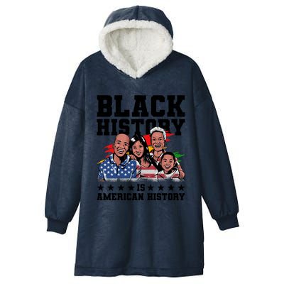 Black History Is American History Juneteenth Gift Hooded Wearable Blanket