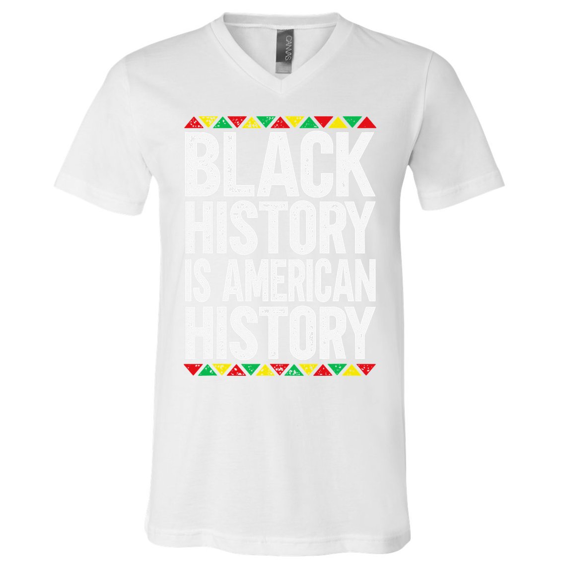 Black History Is American History V-Neck T-Shirt