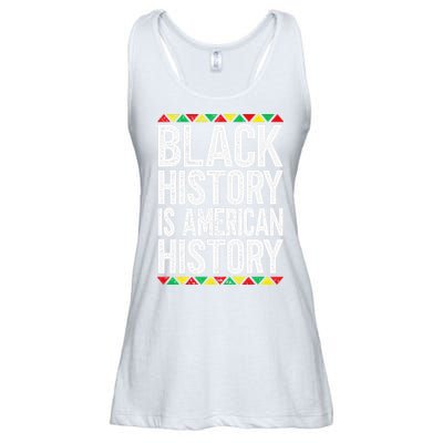 Black History Is American History Ladies Essential Flowy Tank