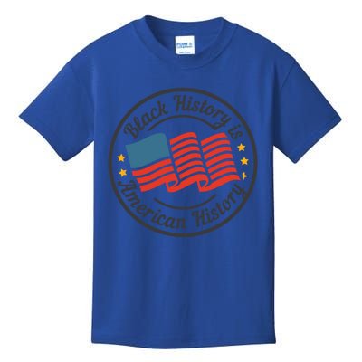 Black History Is American History Patriotic American Flag Gift Kids T-Shirt