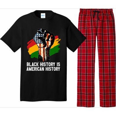 Black History Is American History Power Fist Hand Freedom Gift Pajama Set