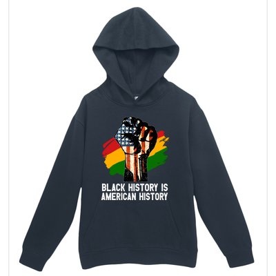 Black History Is American History Power Fist Hand Freedom Gift Urban Pullover Hoodie