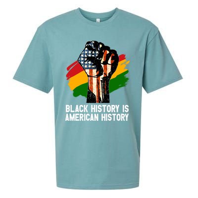 Black History Is American History Power Fist Hand Freedom Gift Sueded Cloud Jersey T-Shirt